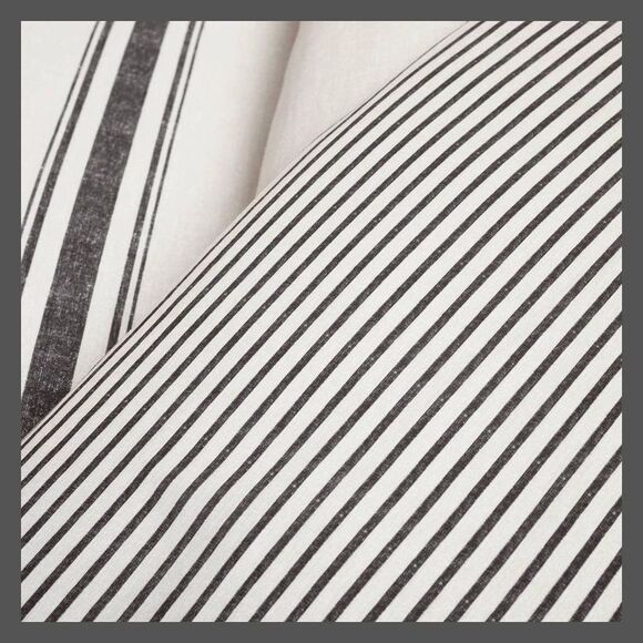 Lush Decor - Lush Décor 2pc Twin/Twin Extra Long Farmhouse Stri Black - Picture 4 of 5